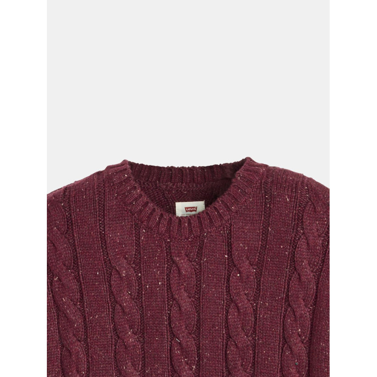 maillot homme  levi's laurel crew cable neps