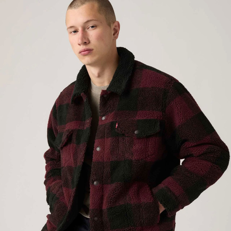 cazadora homme  levi's type 3 ext sherpa trucker