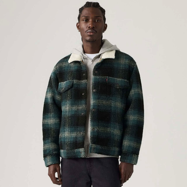 cazadora homme  levi's type 3 ext sherpa trucker