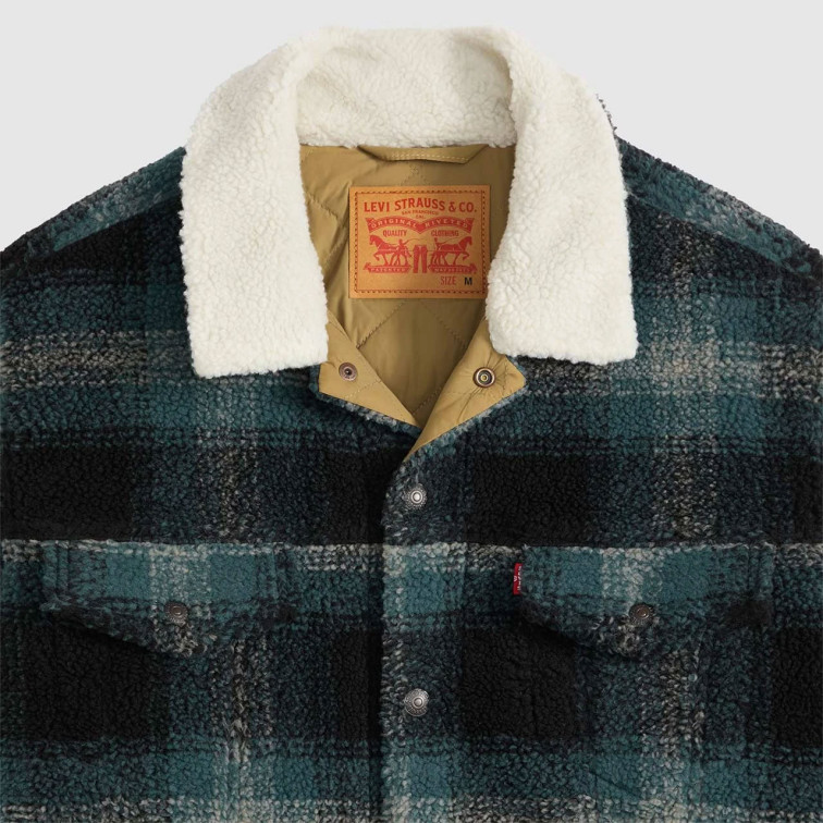 cazadora homme  levi's type 3 ext sherpa trucker