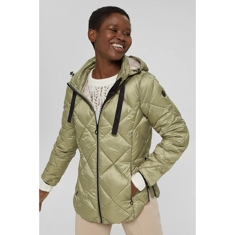 veste matelassée à capuche ajustable femme ESPRIT