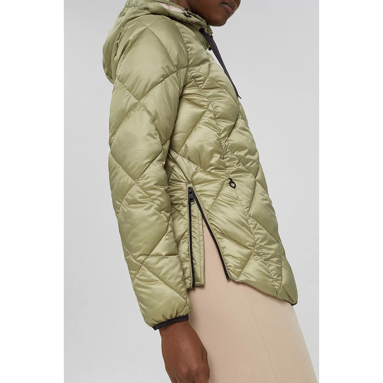 veste matelassée à capuche ajustable femme ESPRIT