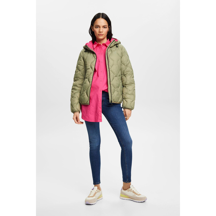 doudoune matelassée avec capuche femme ESPRIT