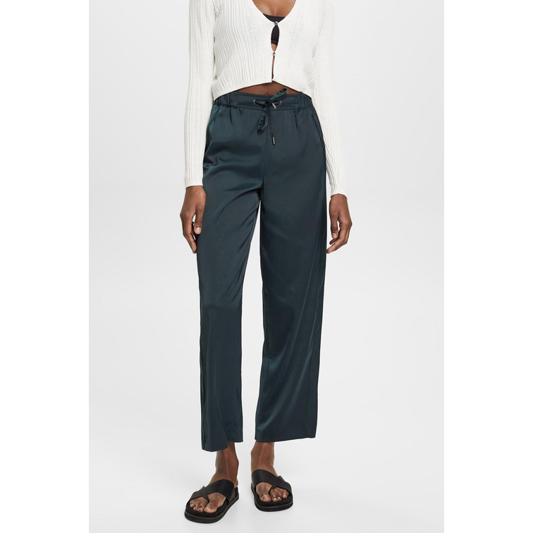 pantalon femme  ESPRIT sateen jogger