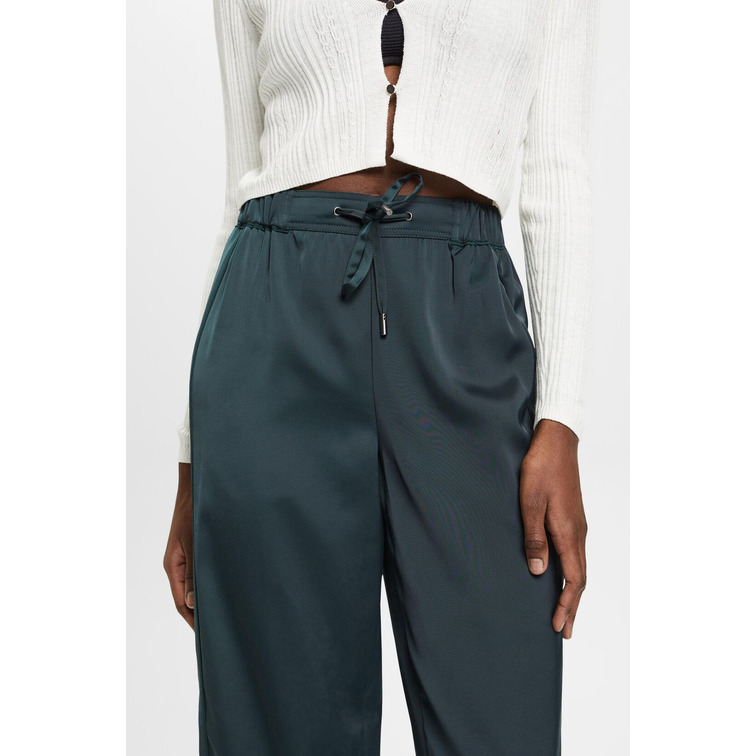 pantalon femme  ESPRIT sateen jogger