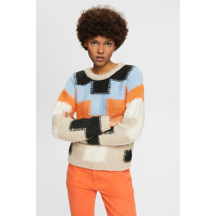 ESPRIT k_intarsiasweat e263