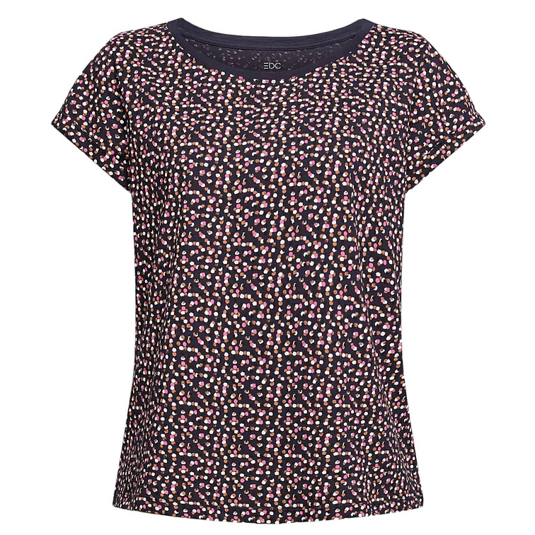 t-shirt femme  ESPRIT bci aop slub