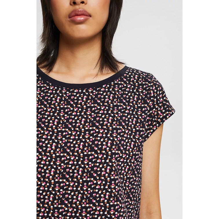 t-shirt femme  ESPRIT bci aop slub