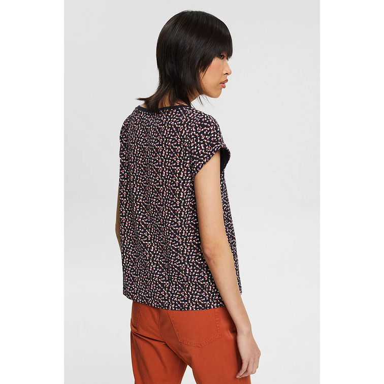 t-shirt femme  ESPRIT bci aop slub