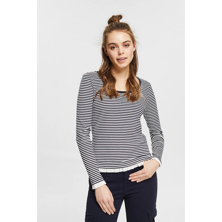 t-shirt femme  ESPRIT bci fab mix rib