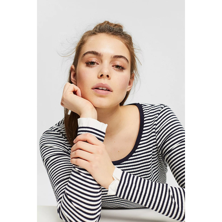 t-shirt femme  ESPRIT bci fab mix rib