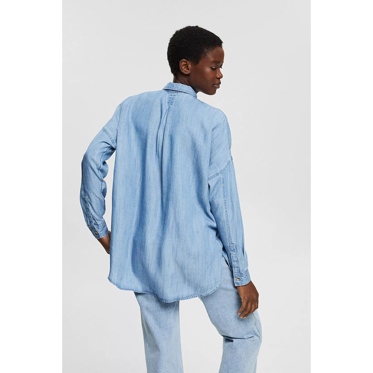 chemise femme ESPRIT clt rlxd blouse kornerdenim