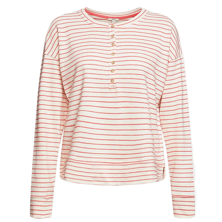 t-shirt femme  ESPRIT strctrd henley