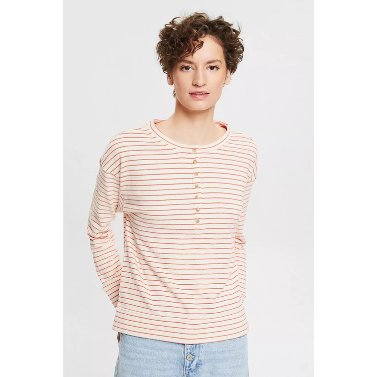 t-shirt femme  ESPRIT strctrd henley