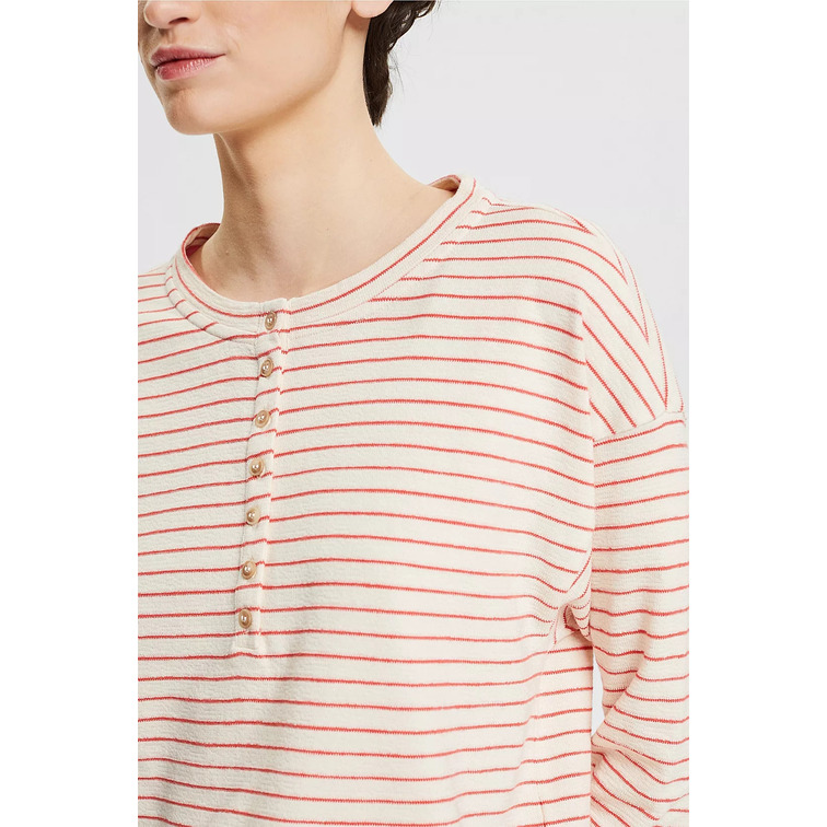 t-shirt femme  ESPRIT strctrd henley