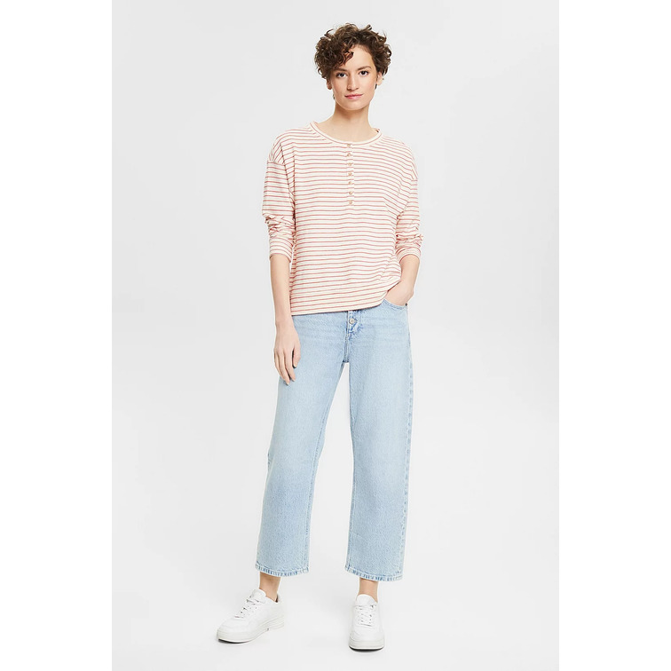 t-shirt femme  ESPRIT strctrd henley