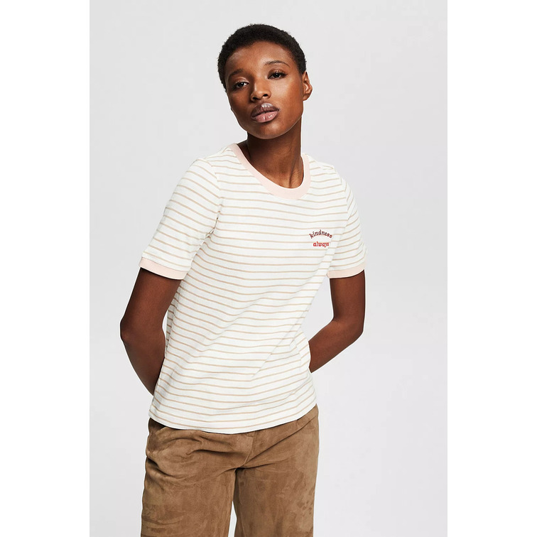 t-shirt femme  ESPRIT bci strp aw