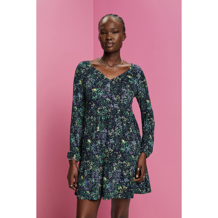 robe femme  ESPRIT cve aop crepe d