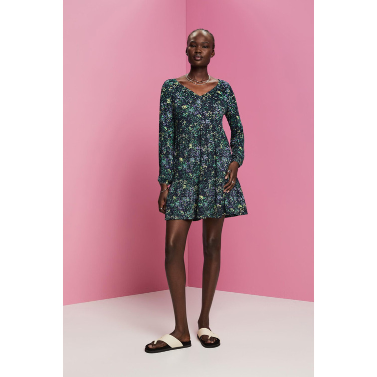 robe femme  ESPRIT cve aop crepe d