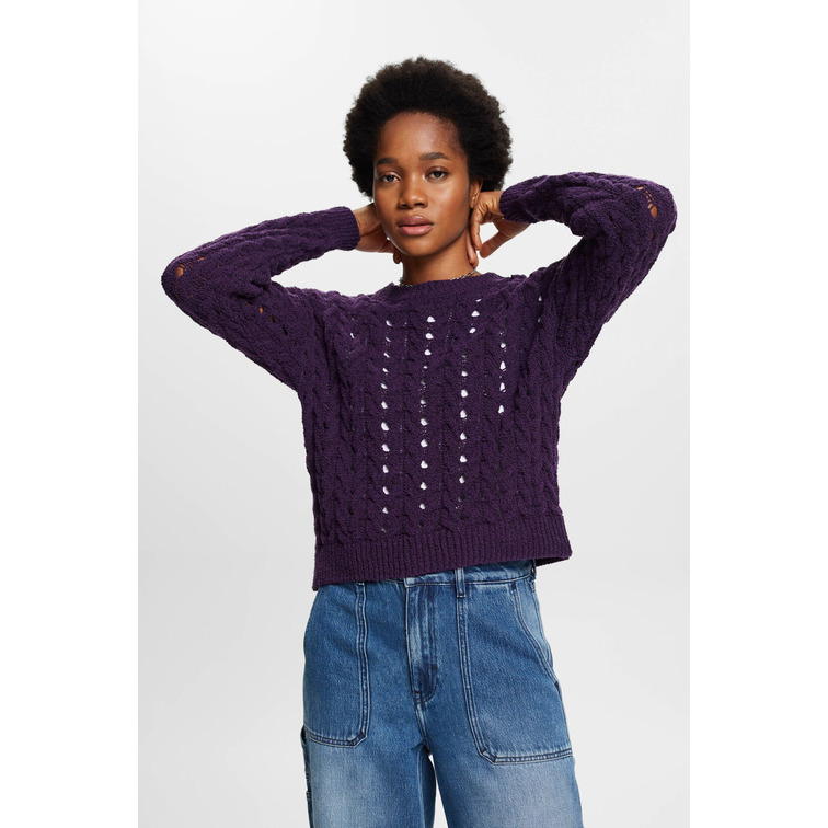 maillot femme  ESPRIT cable sweater