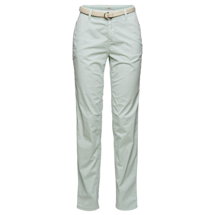 pantalon chino con ceinture trenzado femme ESPRIT