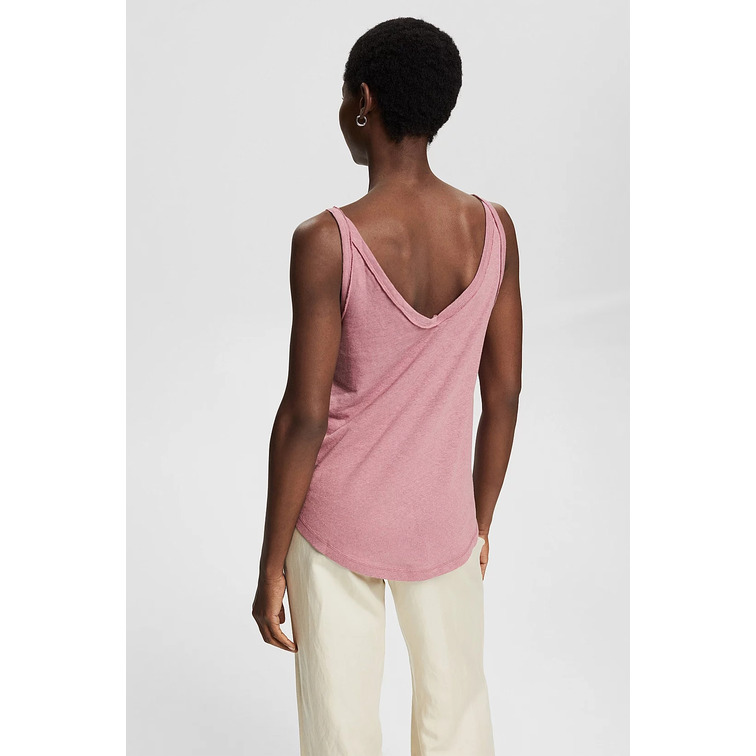 t-shirt femme  ESPRIT f co linen tank