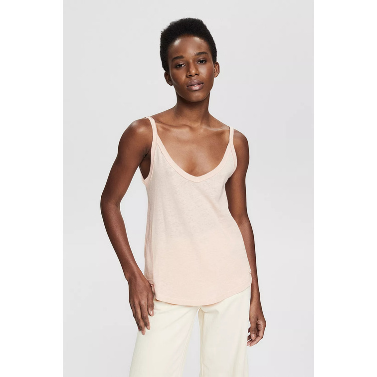 t-shirt femme  ESPRIT f co linen tank