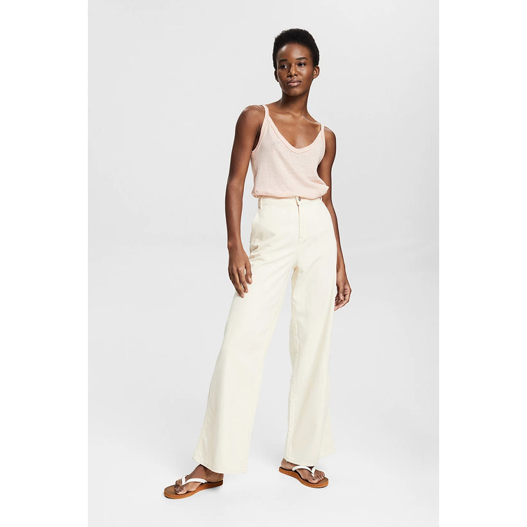 t-shirt femme  ESPRIT f co linen tank