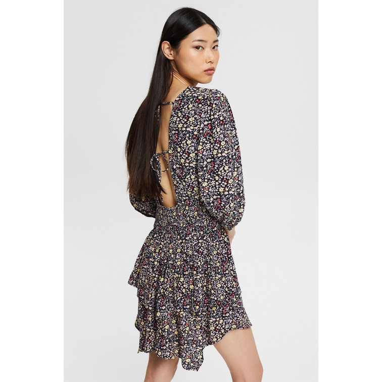robe con jupe de volantes femme ESPRIT