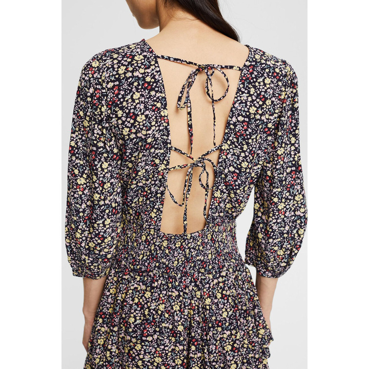 robe con jupe de volantes femme ESPRIT