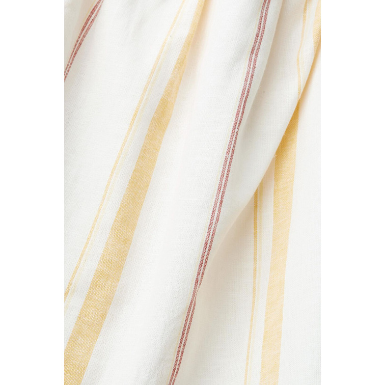 top a rayas en mezcla de lino femme ESPRIT