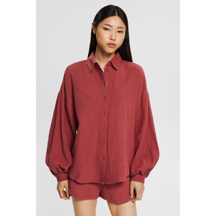 chemise oversize con efecto arrugado femme ESPRIT