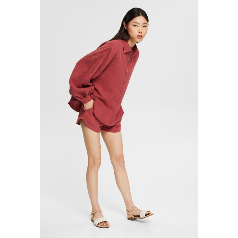 chemise oversize con efecto arrugado femme ESPRIT