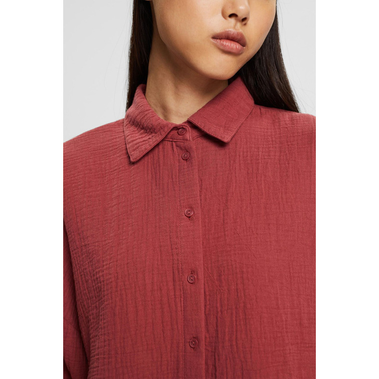 chemise oversize con efecto arrugado femme ESPRIT