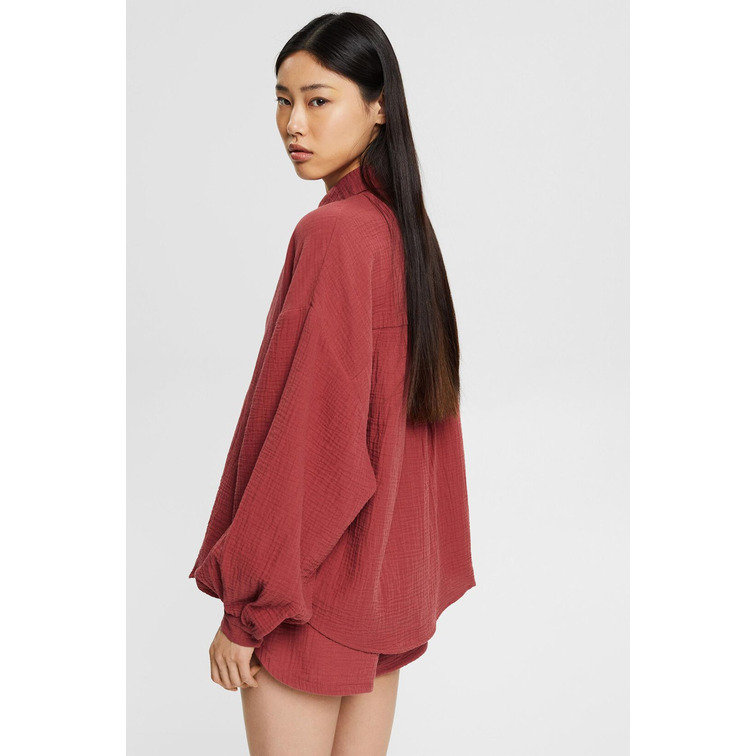 chemise oversize con efecto arrugado femme ESPRIT