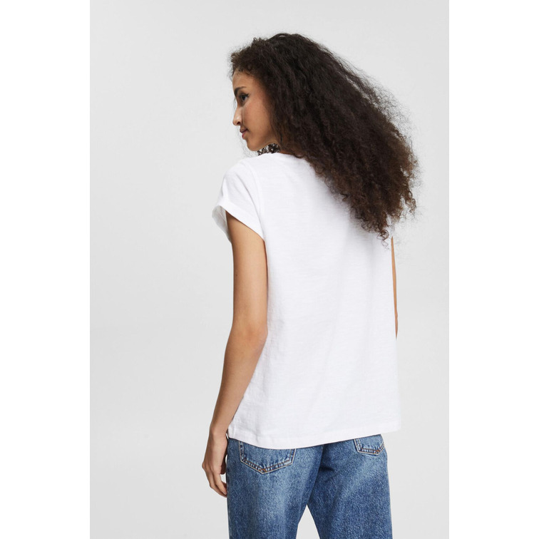 t-shirt con estampado artístico femme ESPRIT