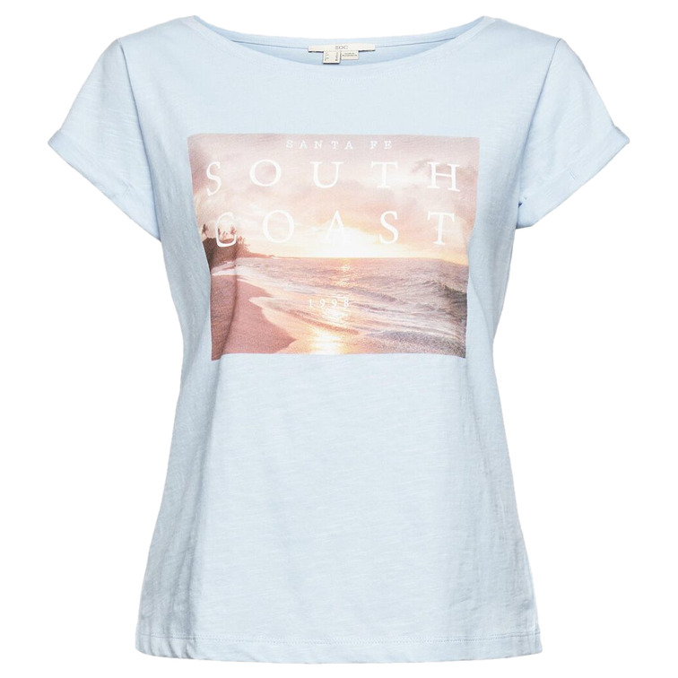 t-shirt con estampado artístico femme ESPRIT