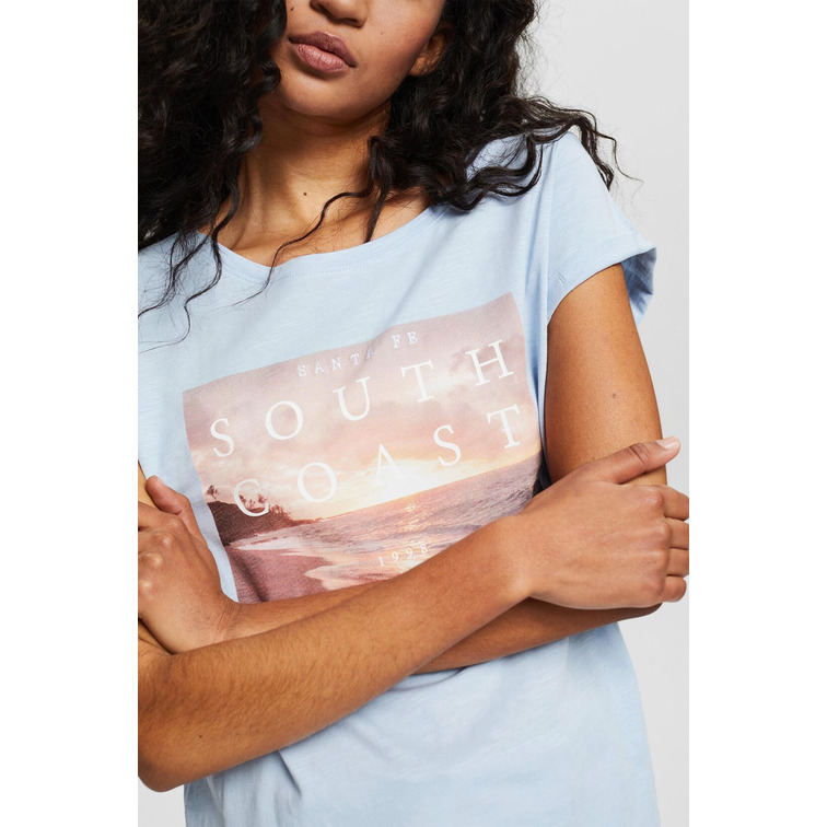 t-shirt con estampado artístico femme ESPRIT