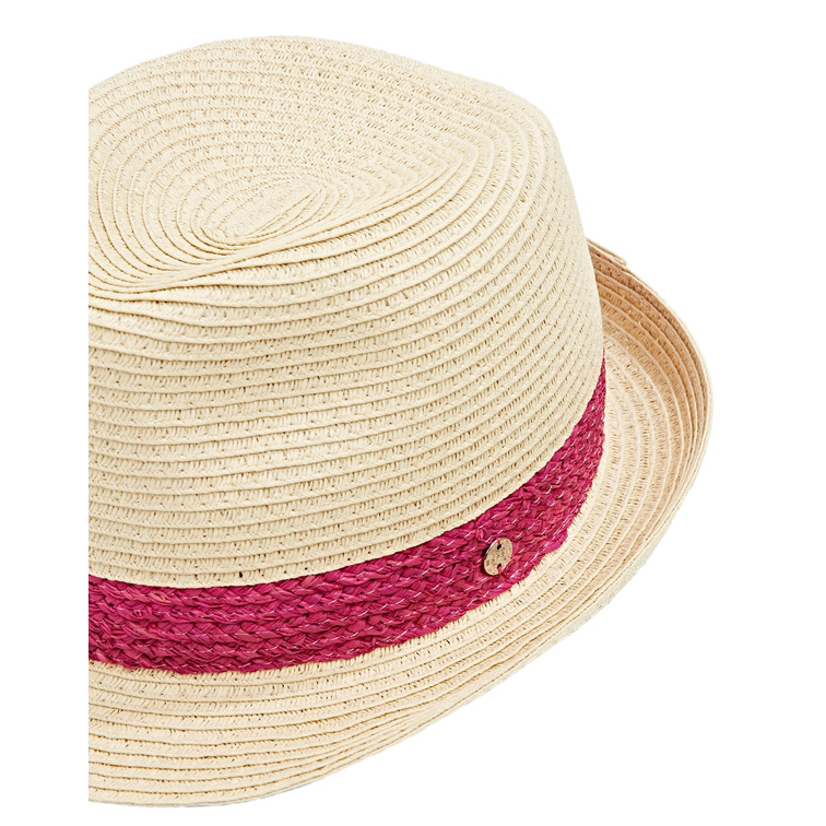 sombrero trilby con cinta de paja femme ESPRIT