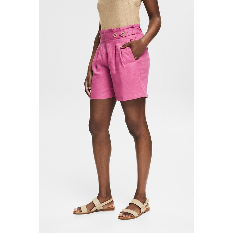 le short en lino femme ESPRIT