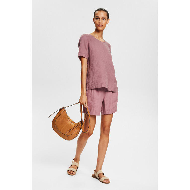 le short en lino femme ESPRIT