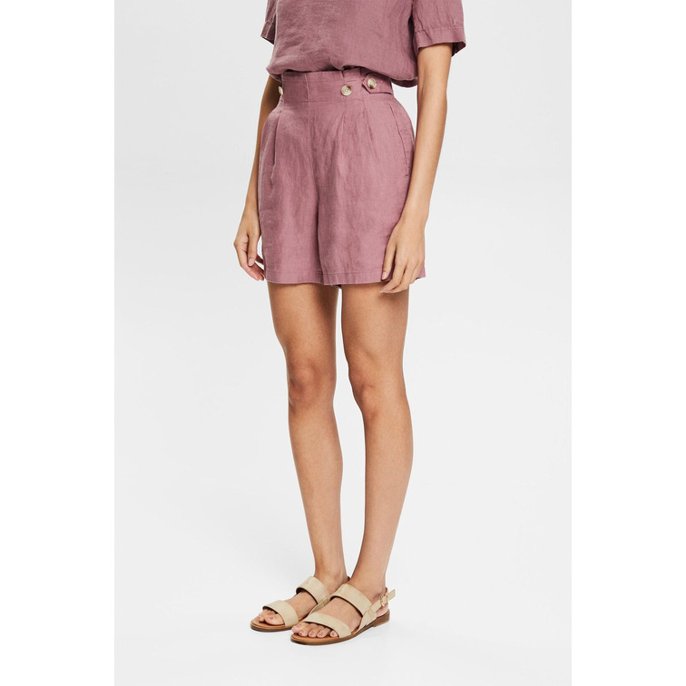 le short en lino femme ESPRIT