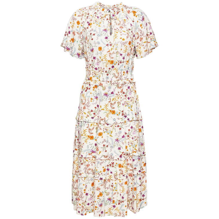 robe midi con estampado floral femme ESPRIT