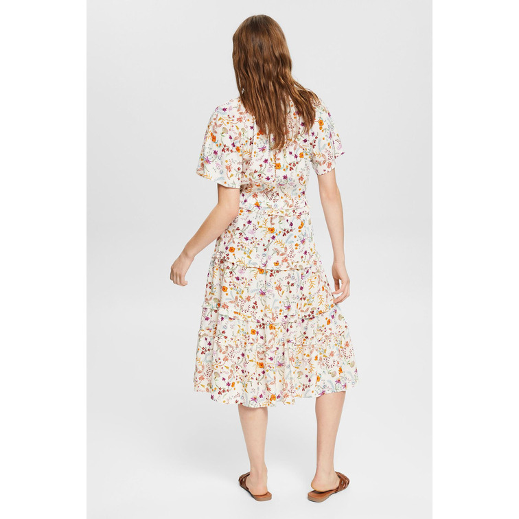 robe midi con estampado floral femme ESPRIT