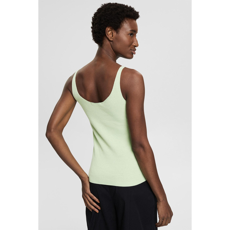 top con acabado acanalado femme ESPRIT