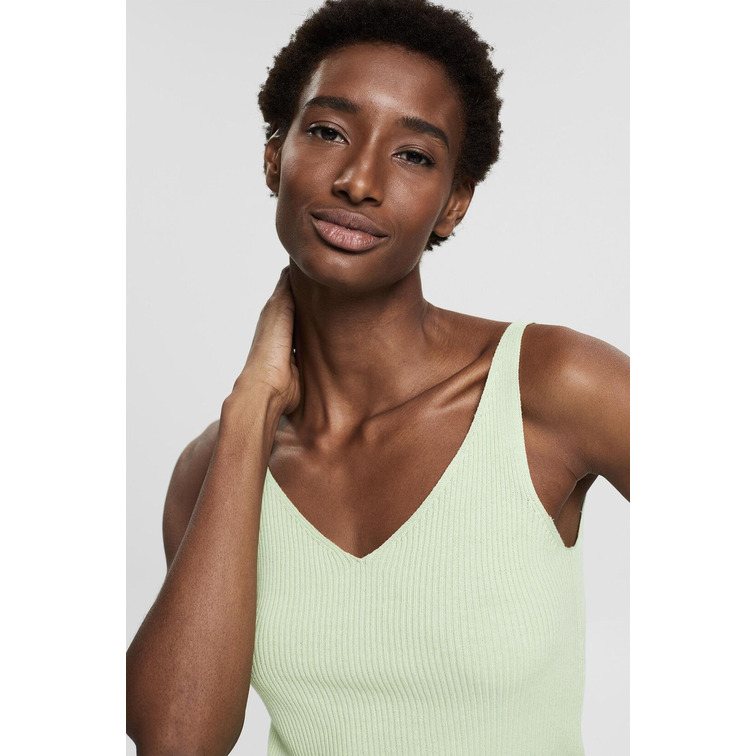 top con acabado acanalado femme ESPRIT