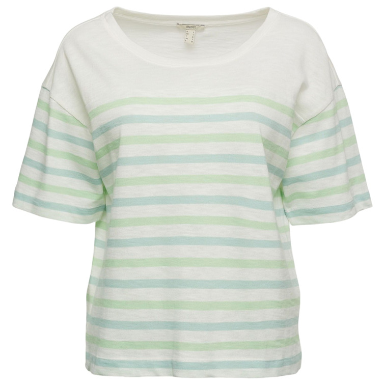 t-shirt con diseño de rayas femme ESPRIT