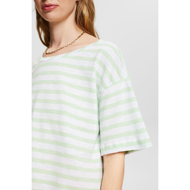 t-shirt con diseño de rayas femme ESPRIT