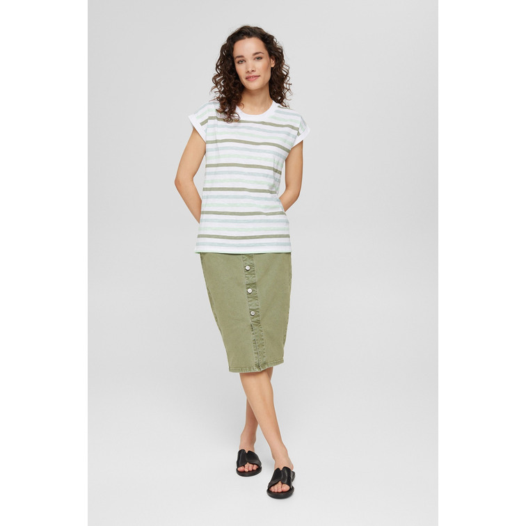 t-shirt estampada a rayas femme ESPRIT