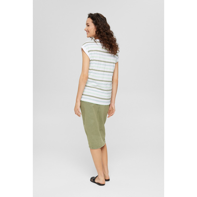 t-shirt estampada a rayas femme ESPRIT